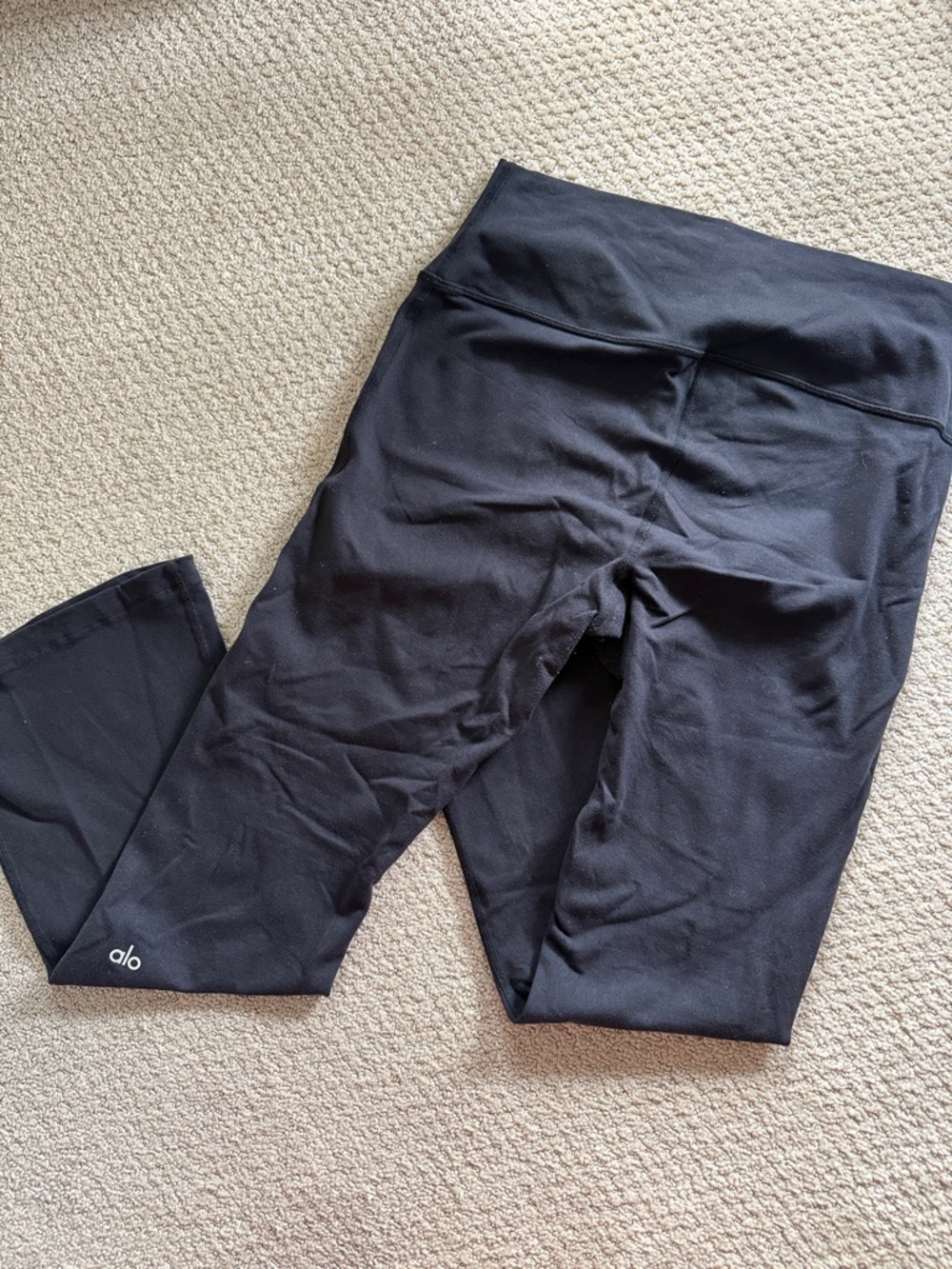 ALO Yoga Black High-Rise Performance Flare Leggings